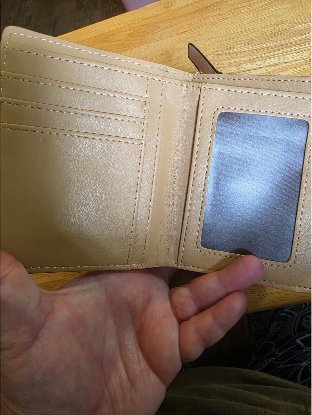 Women's Small Pink Card Holder Wallet - Picture 4 of 6